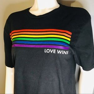 Love Wins Rainbow Gay Pride Tee